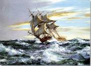 unknow artist Seascape, boats, ships and warships. 139 oil painting picture wholesale